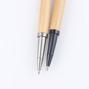 Promotional <b>Gift</b> Wooden Bamboo Ball Ballpoint Pen With Personalized Custom Logo Writing for School Girls Fashion Wholesale China - Product Image 3