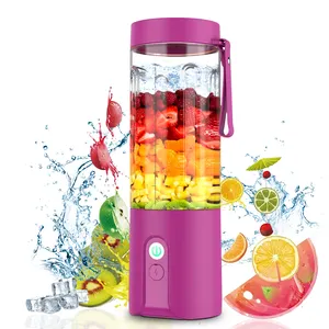 Yüzlü suyu mini blender 650ml taşınabilir meyve sıkacağı mutfak aletleri USB sıkacağı taşınabilir şişe karıştırıcılar ve sıkacakları