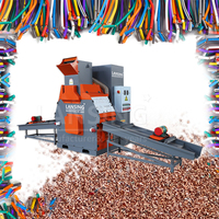 Machine de recyclage de câbles écologique LX-400A Lansing, granulateur de cuivre de type sec, capacité d'entrée 250 kg/h, pour usine de recyclage des métaux