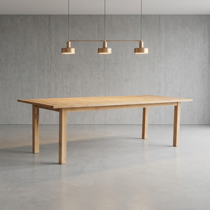 Mesa de Comedor Rectangular de Estilo Moderno, Material de Madera, Acabado en Color Natural, Muebles para el Hogar - Product Image 2
