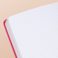 Carnets A6 à pois vierges personnalisés à couverture rigide pour les étudiants Cahier Journal en cuir PU Carnet de notes de bureau mignon de taille mini