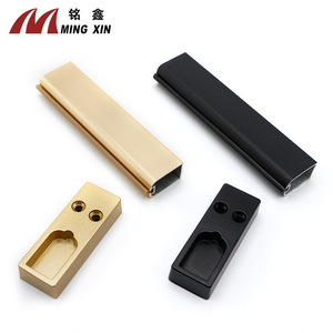 Ming Xin Wardrobe Hanging Rod 18mm Square Aluminum Alloy Non Detachable Wall Mount <b>Clothes</b> Rail For Wardrobes And Cabinets - Product Image 1