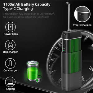 Hydropulseur portable rechargeable électrique avec 3 modes, étanche IPX7, pour un usage domestique et en voyage - Product Image 6