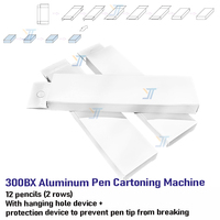 Machine de conditionnement de boîte de craie d'école colorée entièrement automatique pour le trou de suspension de carton du rendement élevé 30-40boxs/min de nourriture