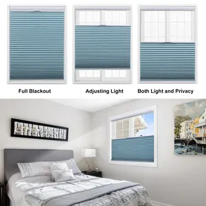 Factory Direct Supply Day And Night Cordless Window Blinds Curtains Horizontal Cellular Blinds Honeycomb Shades