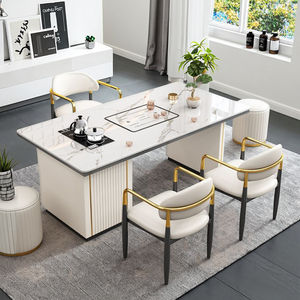 Juego <span class=keywords><strong>de</strong></span> mesa <span class=keywords><strong>de</strong></span> té pequeña <span class=keywords><strong>de</strong></span> lujo moderno Hervidor <span class=keywords><strong>de</strong></span> piedra integrado <span class=keywords><strong>para</strong></span> oficina o balcón Mesa <span class=keywords><strong>de</strong></span> té <span class=keywords><strong>de</strong></span> pizarra simple ligera - Product Image 5
