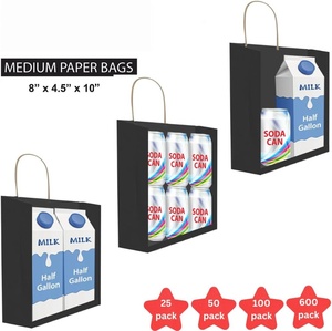 Bolsas de Papel Kraft Ecológicas con Logotipo Personalizado y Asas de Cuerda de Algodón para Empaque de Lujo, Zapatos, Ropa, Regalos para Pequeñas Empresas - Product Image 3
