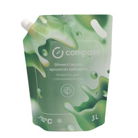 Sac d'emballage durable en PET/PE de 3L et 5L avec poignée, pochette à bec verseur anti-gel pour concentrés, destinée aux industries chimiques