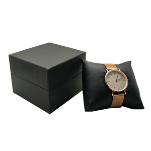Paper cardboard custom logo fashion women jewelry watch packaging gift box set with pillow luxury watch gift case organizer