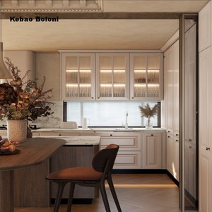 Hiện đại hình chữ U gỗ tủ bếp với Pull-down giỏ larder và đồ nội thất nhà bếp Phụ kiện vòi nước đơn vị cho nhà hàng - Product Image 3