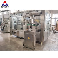 Machine de remplissage et de sertissage monobloc 2-en-1 pour boissons gazeuses, 6000 CPH, 330 ml, rotative, pour canettes en aluminium et PET
