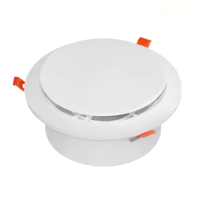 Diffuseur de sortie d'air frais réglable avec maille filtrante Système HVAC Ventilation ronde ABS plastique ressort disque Valve d'air