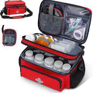 Trousse de premiers secours d'urgence, imperméable, légère, en polyester, petite, portable, sac d'ambulance, sac de rangement pour médicaments, organisateur de flacons de pilules - Product Image 1