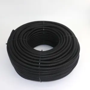 Cabo Conduit Pvc flexível plástico branco/preto cor corruga a tubulação/mangueira ondulada tubulação flexível