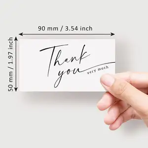 2022 Custom Printing Factory Price Frosted Color Business Cards Standard Thank You Card