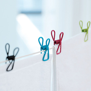 Pinzas Multifuncionales para Ropa, Tipo Gancho Rectangular, Clips de Almacenamiento Duraderos, Color Aleatorio, Uso Doméstico - Product Image 2