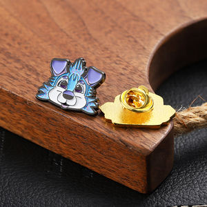 Épingles à vêtements de sécurité AI-MICH Mini de bonne qualité, épingles à revers roulantes, logo personnalisé, épingles dorées, métal plaqué or - Product Image 2