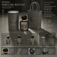 Flacon de parfum en verre de luxe de 100 ml, vide, rechargeable, avec emballage personnalisé, logo personnalisé, flacon de parfum de haute qualité
