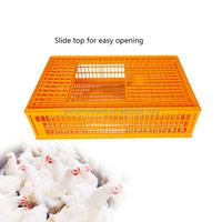 Cage de transport en plastique pour volailles, caisse à poulets pour le transport de poulets vivants