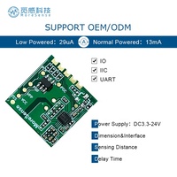 Alarme de sécurité Capteur de mouvement Capteur PIR Choix alternatif Trous dentelés Module radar à micro-ondes 5.8GHZ Capteur à micro-ondes