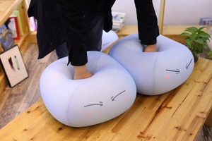 Almohada Redonda <span class=keywords><strong>de</strong></span> Felpa Suave con Relleno <span class=keywords><strong>de</strong></span> Espuma en Forma <span class=keywords><strong>de</strong></span> Cara Sonriente - Product Image 2