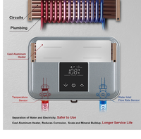 Chauffe-eau électrique instantané 220-240V 3500W, fin et mural, idéal pour les petits appartements et cuisines