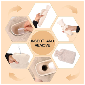 Hot Selling 750ML/1L /2L Hot Water Bag Bottle High Quality Portable <strong>Bouillotte</strong> With Plush Cover Hand Warmers - Product Image 5