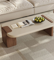 Table basse de salon 2026 Nouvelle collection Crème Vent Noyer
