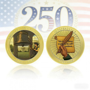 Pièce commémorative 3D du 250e anniversaire des États-Unis de <span class=keywords><strong>1776</strong></span>, déclaration d'indépendance, pièce de défi - Product Image 6