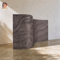 Panneau de pierre flexible en travertin, imperméable et ignifuge, pour la décoration murale extérieure et le revêtement mural, type granit artificiel