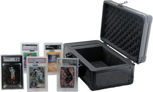 Espositore/Contenitore per Carte Collezionabili Gradate, a Fila Singola, per un massimo di 50 Carte in Holder BGS SGC PSA, con Fermacarte a Fila, Custodia per Slab - Product Image 5