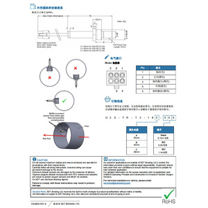 หัววัดเซ็นเซอร์ออกซิเจน SST UK รุ่น O2S-FR-T2-18X ความแม่นยำสูง ผลิตจากสแตนเลส สำหรับตรวจจับออกซิเจนในเครื่องวิเคราะห์ก๊าซ - Product Image 2