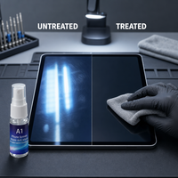 Protecteur d'écran liquide de qualité industrielle A1, nano micro-silice, céramique invisible modifiée, anti-rayures, anti-traces de doigts