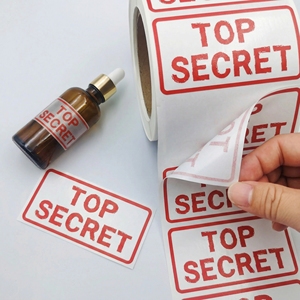 Etiqueta de Advertencia Personalizada en Cobre, Adhesivo Laminado Impermeable, Material PET - Product Image 4