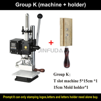 Mini machine de marquage à chaud pour feuille d'or et d'argent, machine de gaufrage de logo sur cuir à fente en T
