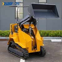 Chargeuse compacte tout-terrain YGZN avec cabine chauffée et fermée, protection contre le gel, pour climat froid, déneigement, entretien municipal, hiver