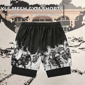 Pantalones Cortos Deportivos para Hombre, Tejidos, 100% Algodón, con Cordón Ajustable, Cintura Media, Personalizables, Transpirables, de Malla, Secado Rápido, Servicio OEM - Product Image 2