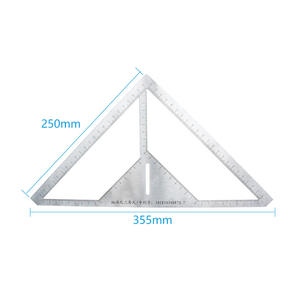Règle triangulaire multifonctionnelle en acier inoxydable, nouveau type, outil de mesure rapide et facile pour les poseurs de carrelage de sol, carreaux à motifs - Product Image 1