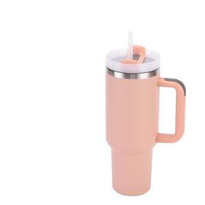 แก้วน้ำเก็บความเย็นแบบพกพาขนาด 40 ออนซ์ รุ่น H2.0 ผนังสองชั้นสุญญากาศ สแตนเลส พร้อมหูจับและหลอดดูด รับสกรีนโลโก้ฟรี - Product Image 4