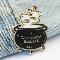 Broche personnalisée avec votre propre logo, design sur mesure, fabrication chinoise, épinglette en émail noir doux
