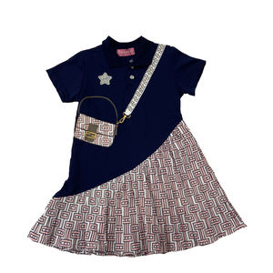 Vente en gros de vêtements pour enfants de l'usine Jinhai, robes mi-longues pour filles, vêtements de boutique pour enfants, articles très demandés pour le commerce extérieur - Product Image 3