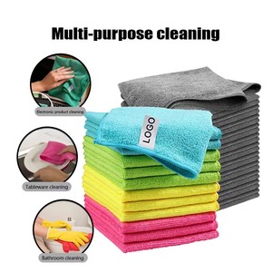 Top <strong>Supplier</strong> 300GSM Microfiber Cleaning Cloths Polyester Kitchen Cleaning Towel <strong>Dust</strong> <strong>Removal</strong> Cloths Car Wash Towel - Product Image 2