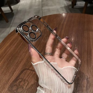 เคสโทรศัพท์ใสเคลือบ PC ป้องกันเลนส์กล้อง ดีไซน์วงแหวน CD สำหรับ iPhone 14 13 Pro 12Pro XR - Product Image 6