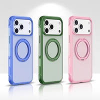 Coque antichoc mate avec béquille intégrée pour iPhone 17 18 Pro Max, protection anti-traces de doigts, vente en gros