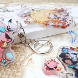 Support en acrylique OEM/ODM, nouveau personnage Genshin Impact, porte-clés rétro en acrylique double couche - Product Image 3