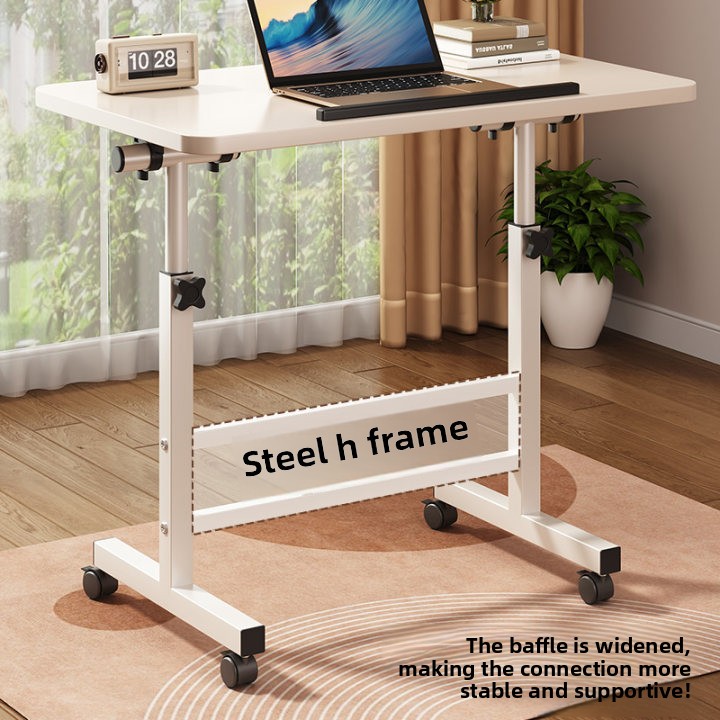 Portable Mobile Folding Lift Table for Writing and Nursing Compatible with Mobile Phones Tablets Computers Computer Desks