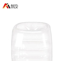 Bouteille en plastique PET de 900 ml de qualité alimentaire jetable pour boissons (thé, soda, eau minérale) avec bouchon inviolable