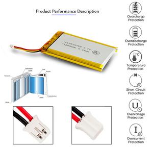 CLY501225 3.7V 100mAh Baterai Li-Ion Lipo Isi Ulang Paket Baterai Lithium Polymer 5x12x25mm 300-Cycle 2P PH 2.0mm Pitch - Product Image 2