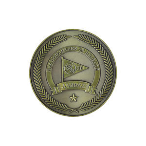 Factory Direct Supply Custom Commemorative Gift Badges Antique Bronze <b>Sand</b>-Finish Metal Badges High Quality - Product Image 4