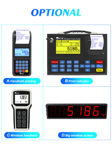 Veidt Weighing OCS5T 3000kg Hanging Scale 10ton Wireless Digital Crane LED Display 1ton 3ton Industry Hook Hoist OCS-Q OCS5T 300 - Product Image 6